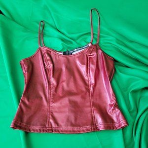 Vintage Lip Service red cami 90s Vinyl goth punk